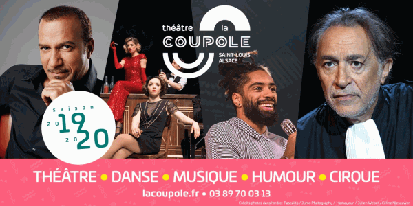 La Saison 2019-2020 à La Coupole à Saint-Louis avec du théâtre (Pascal Légitimus, Richard Berry), de la danse, de la musique, de l'humour (Fary) et du cirque.