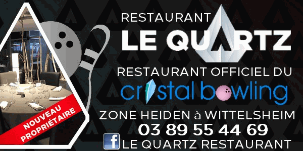 Restaurant Le Quartz, le restaurant officiel du Cristal Bowling à Wittelsheim, Zone Heiden.