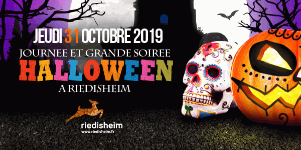 Journée et grande soirée Halloween à Riedisheim le jeudi 31 octobre 2019. 