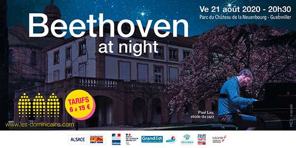 Beethoven at night : un concert en plein air dans le Parc du Château de la Neuenbourg à Guebwiller. Tarifs : de 6 à 15€
