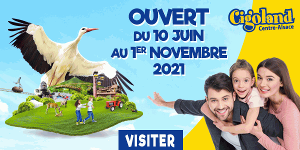 Le parc Cigoland (Centre-Alsace) est ouvert ! Visitez-le du 10 juin au 1er novembre 2021.