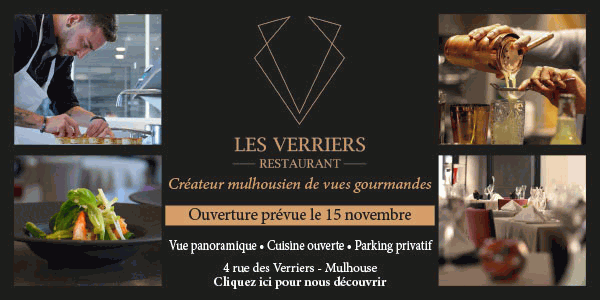 Ouverture du restaurant Les Verriers à Mulhouse le 15 novembre. Cliquez ici pour découvrir ce nouveau lieu de la gastronomie