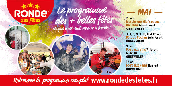 Le programme des + belles fêtes chaque week-end : www.rondedesfetes.fr