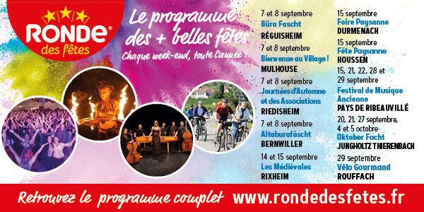 Le programme de plus belles fêtes en septembre, c'est à la Ronde des fêtes !