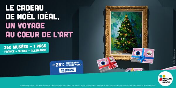 Le cadeau de Noël idéal, un voyage au coeur de l'art : le Pass Musées !