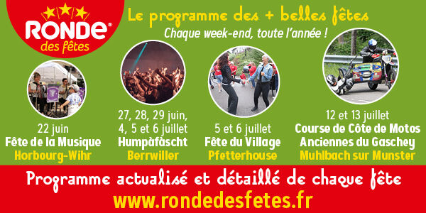 Le programme des plus belles fêtes de la Ronde des fête sur www.rondedesfetes.fr